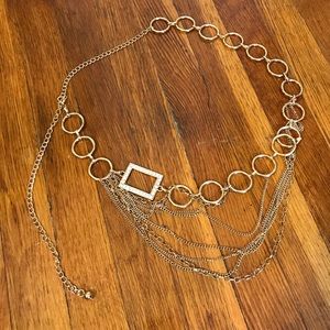 NWOT 12th Tribe Gold Circle Layered Chain Belt